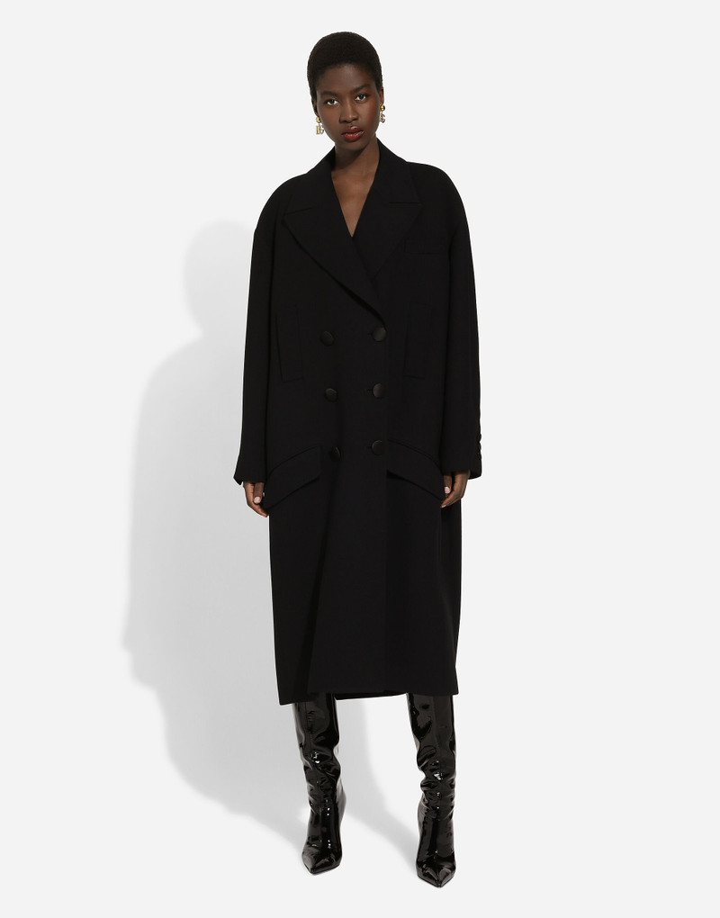 Dolce & Gabbana Oversize coat in double wool crepe outlook