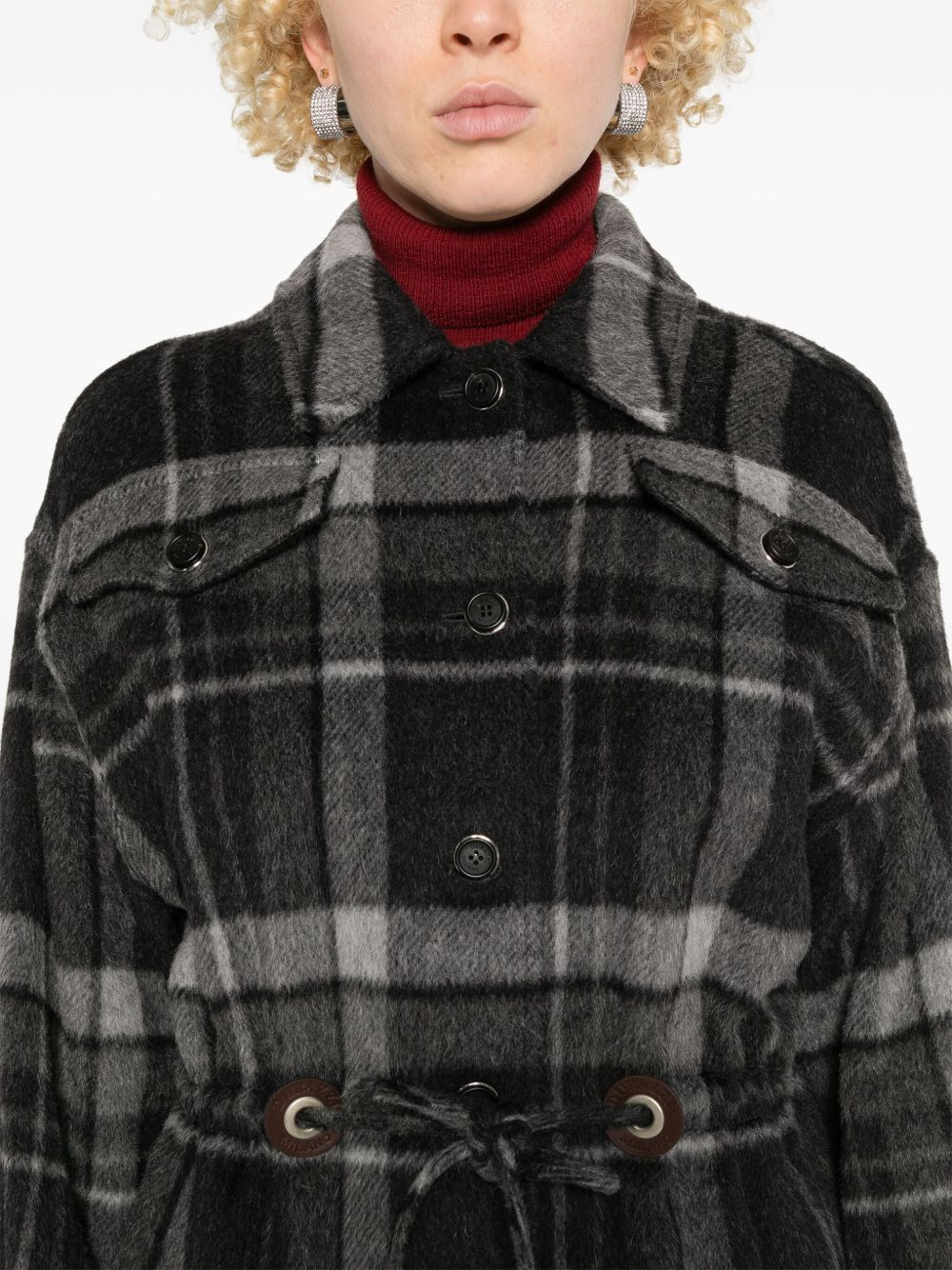 check-pattern jacket - 5