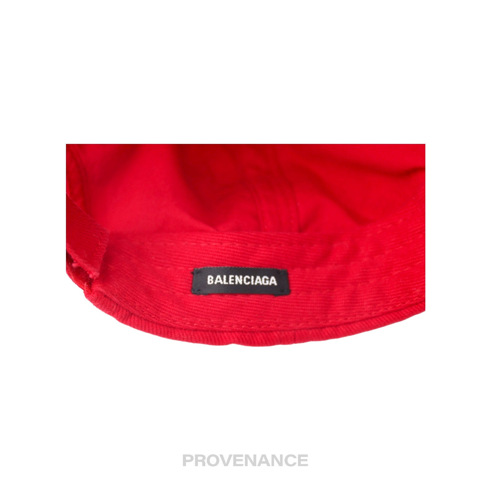 Balenciaga Embroidered Logo Cap - Red - 10
