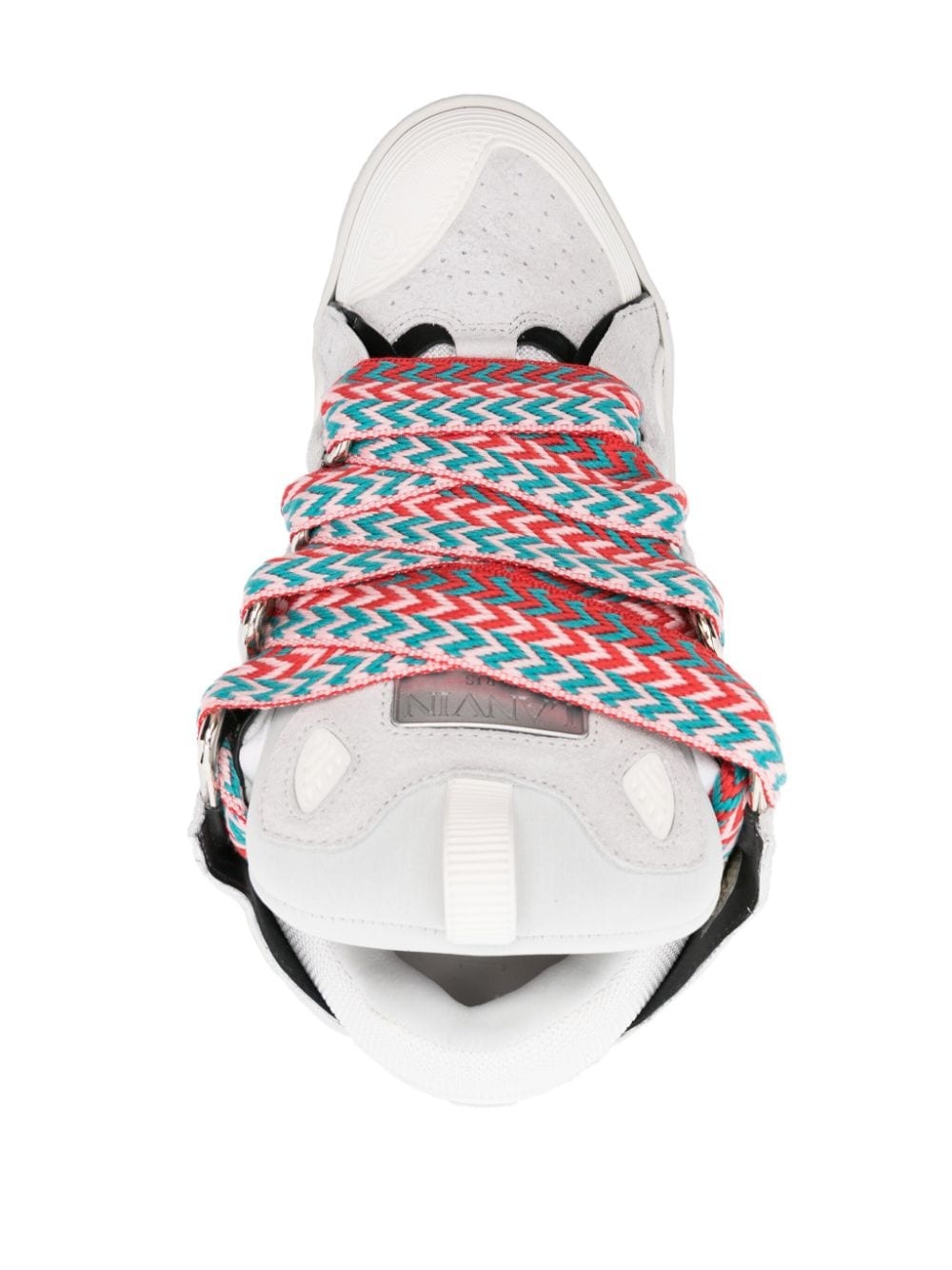Curb panelled suede sneakers - 4