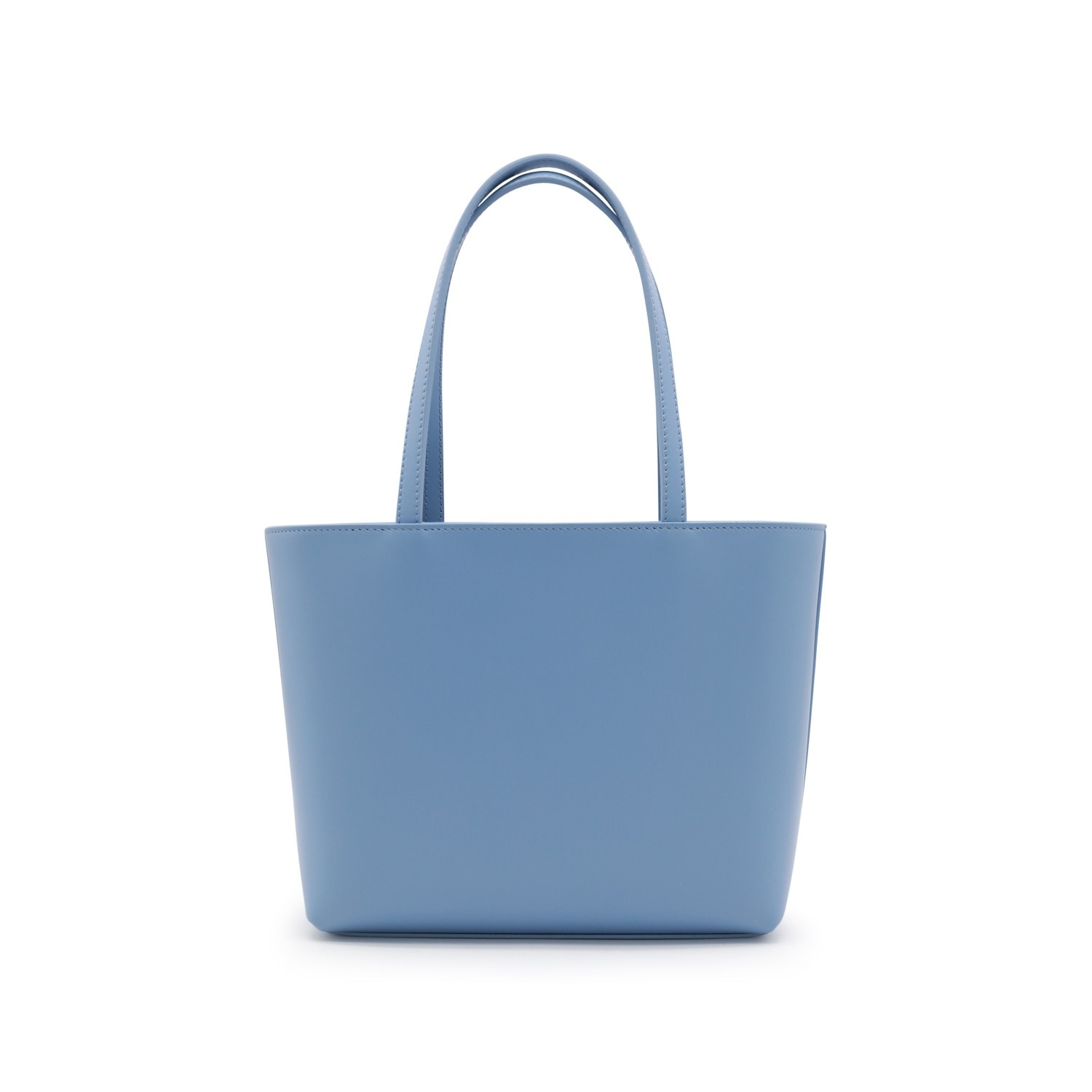 LIGHT BLUE LEATHER TOP HANDLE BAG - 3