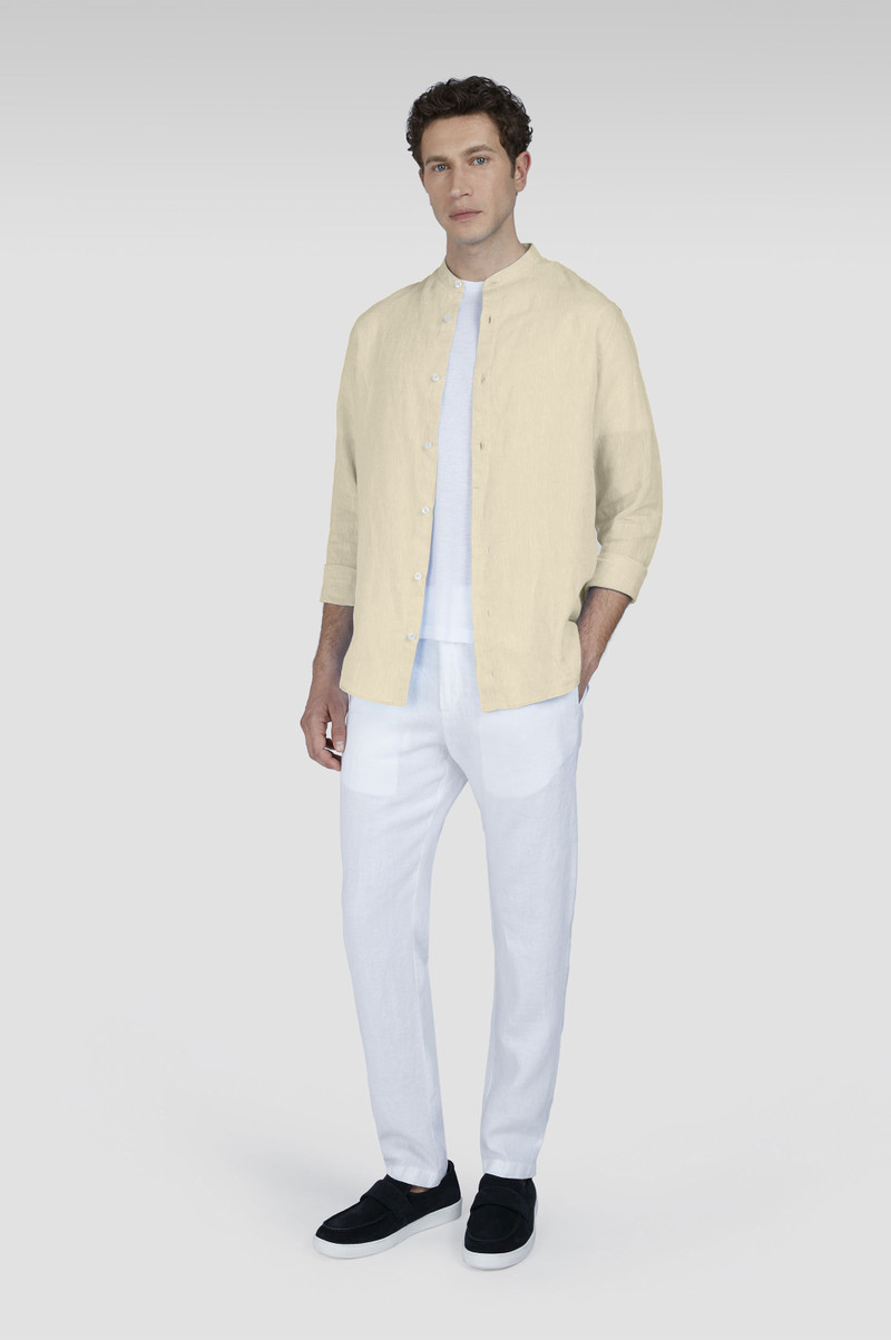 Paul & Shark LINEN SHIRT WITH MANDARIN COLLAR outlook