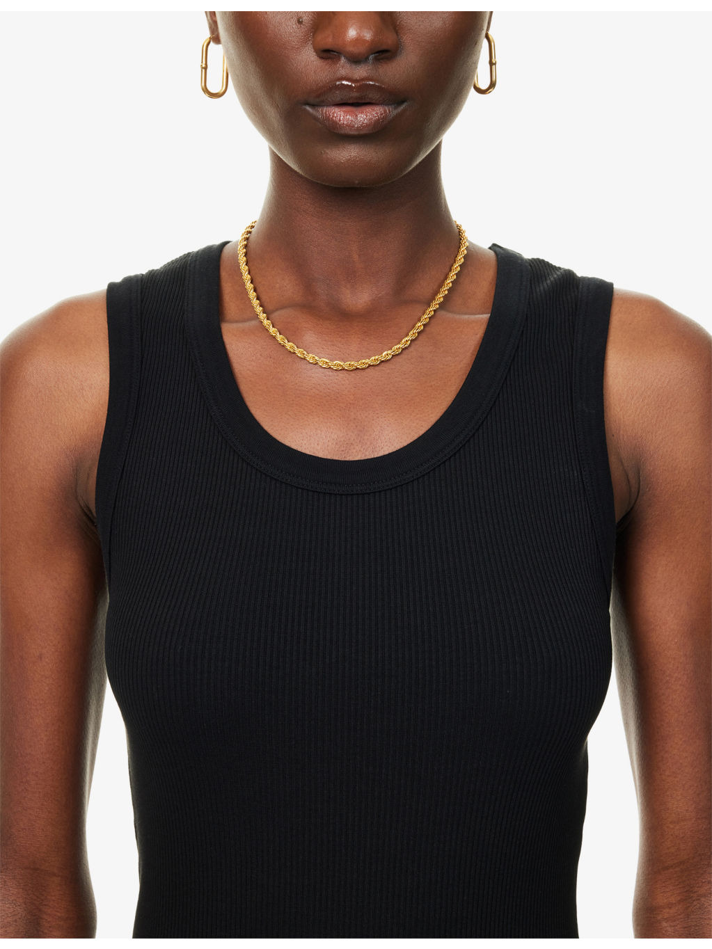 Poppy Ribbed Stretch-Woven Top - 5