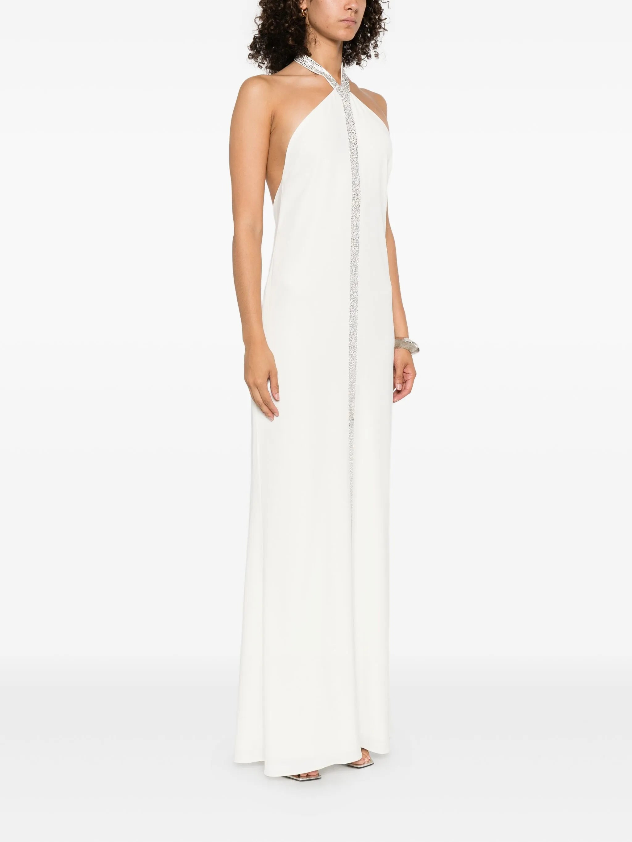 Taller Marmo Halter-neck Embellished-panel Maxi Dress - 2