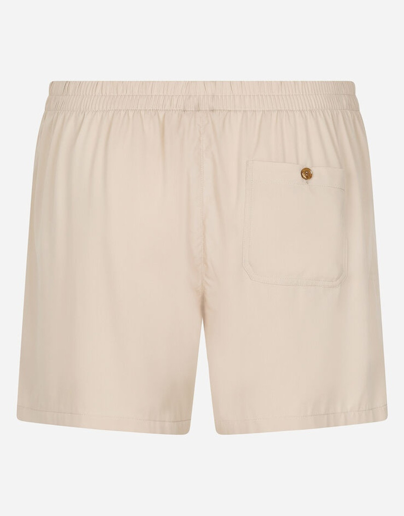 Dolce & Gabbana Stretch silk shorts with logo label outlook