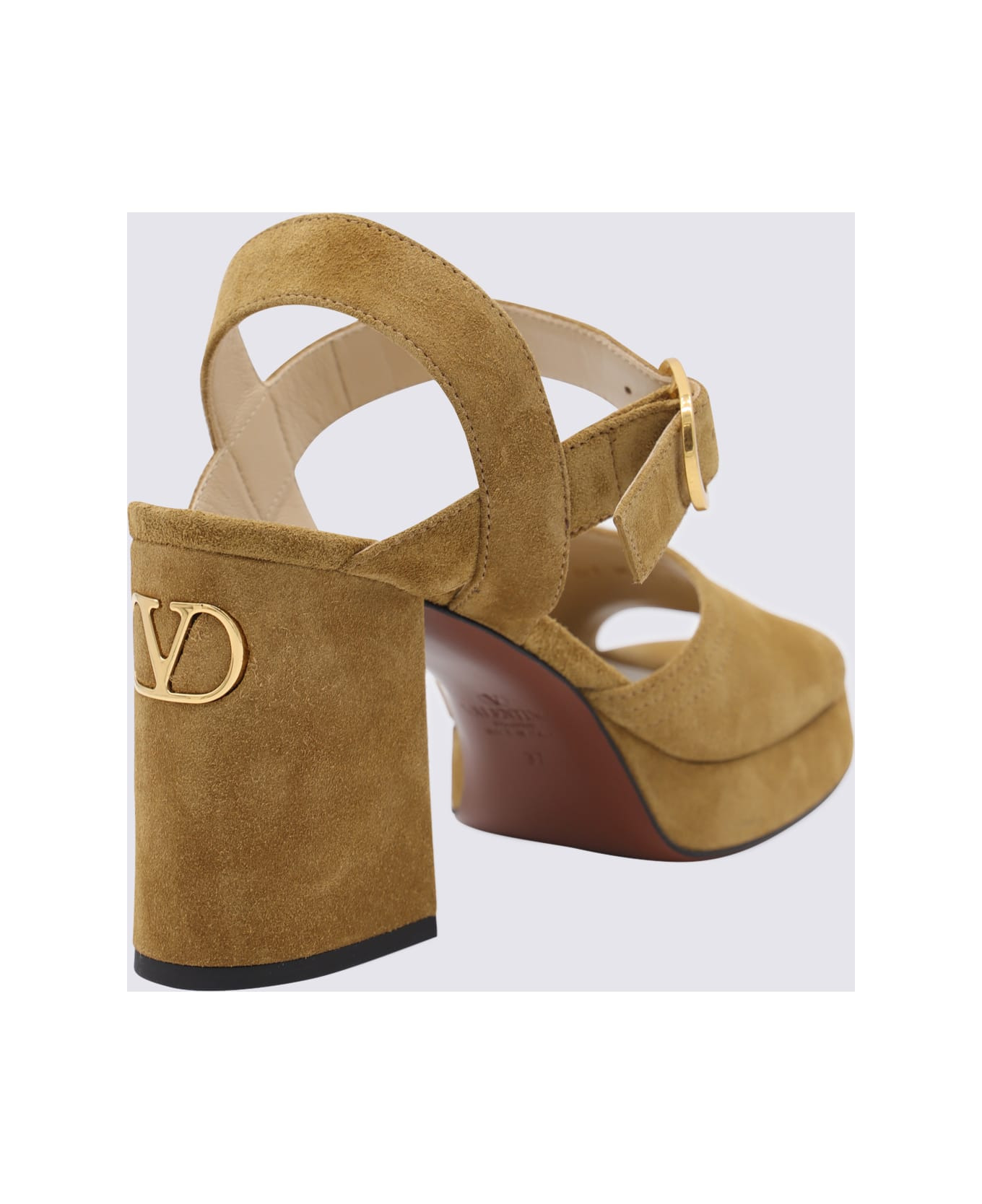 Beige Leather Sandals - 3