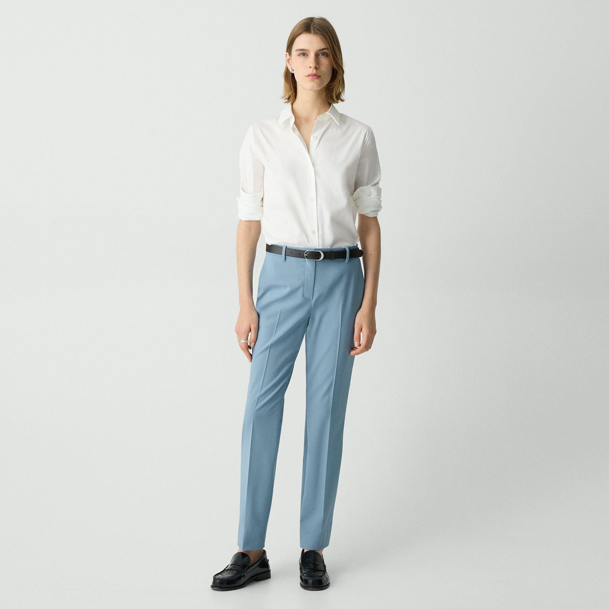 Treeca Full Length Pant in Good Wool - 2