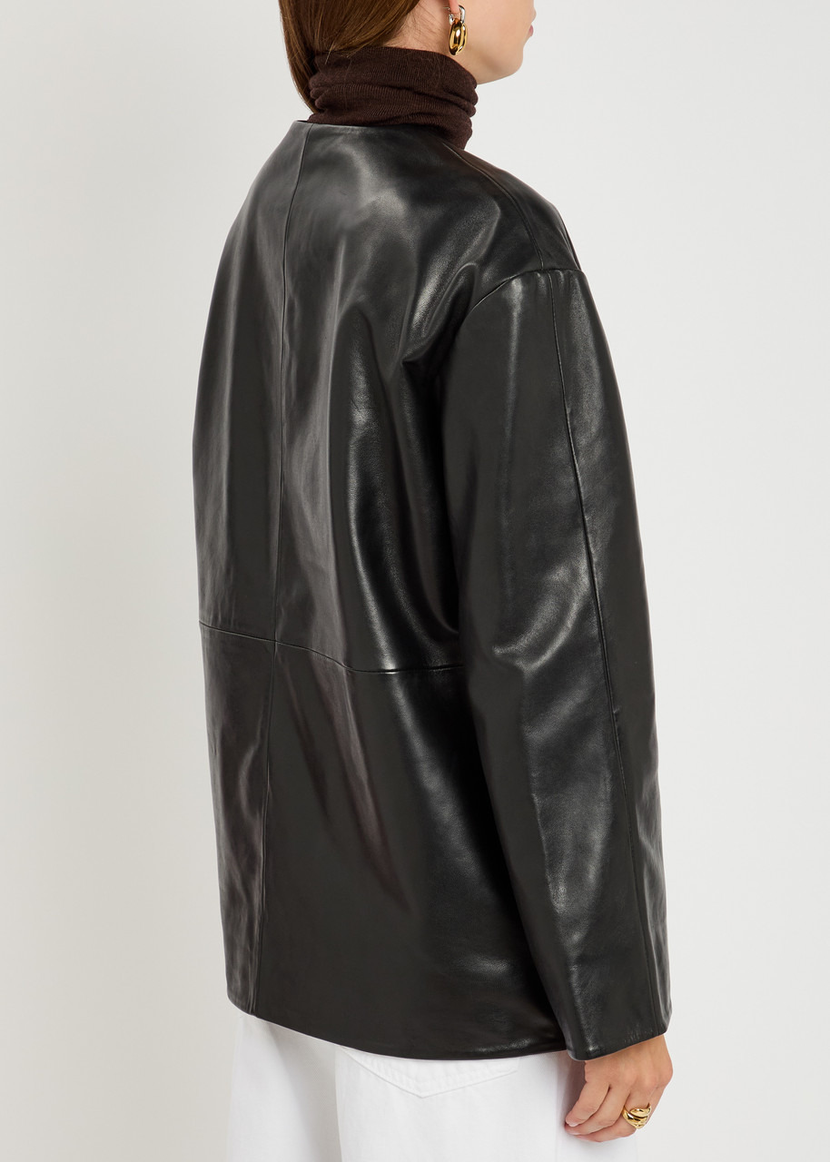 Rohe Mandarin Leather Jacket - 3