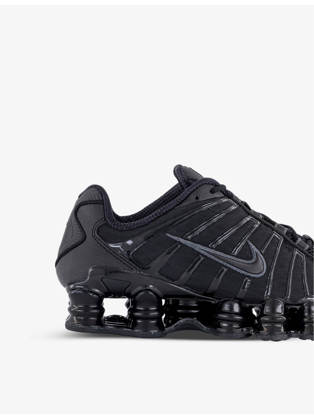 Shox TL leather, mesh and shell low-top trainers - 5