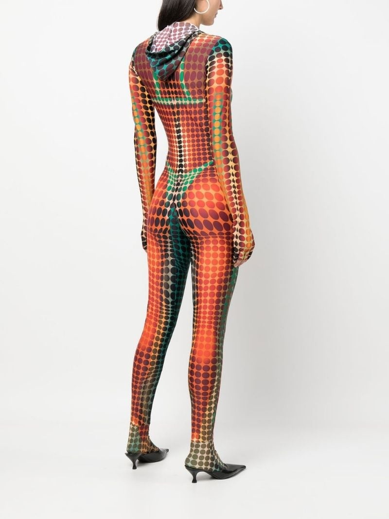 The Brown poka-dot jumpsuit - 4