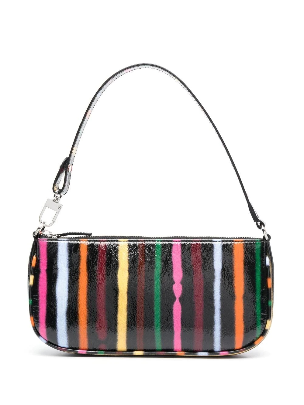 artist-stripe leather tote bag - 1