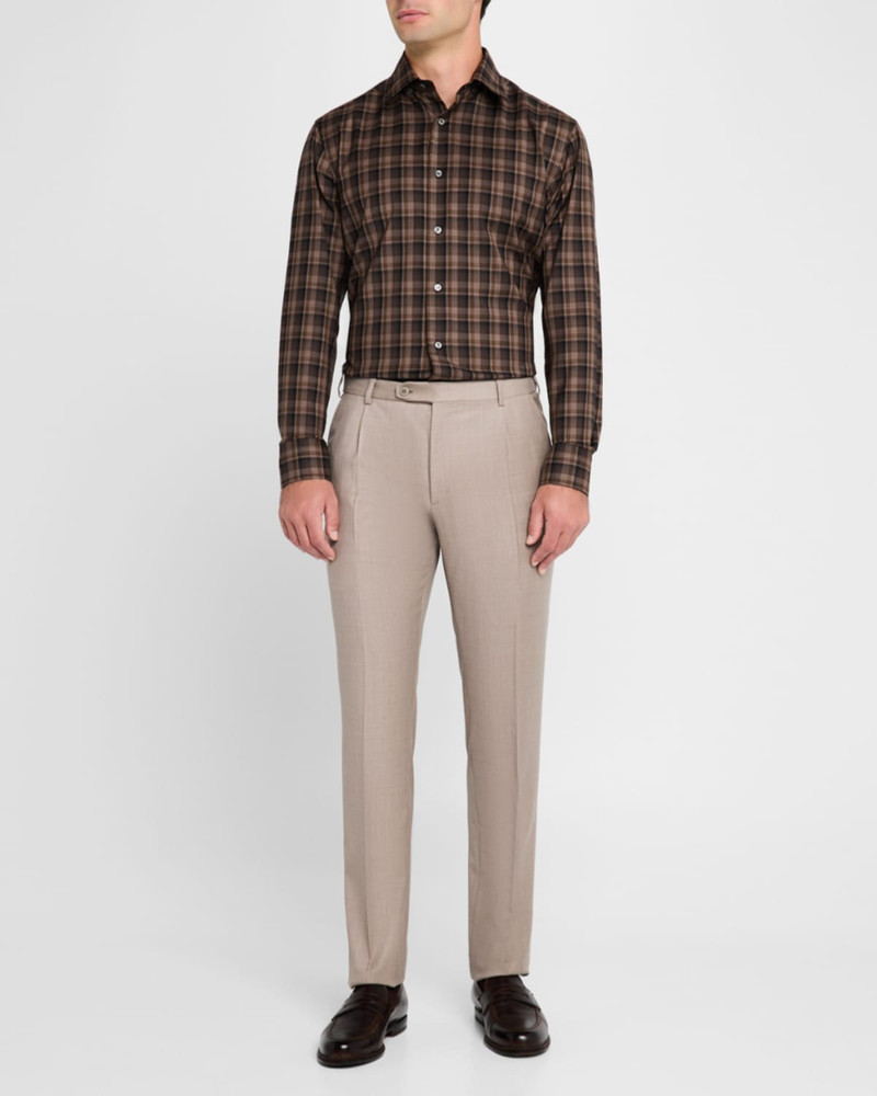 Brioni Men's Wool Twill Trousers outlook