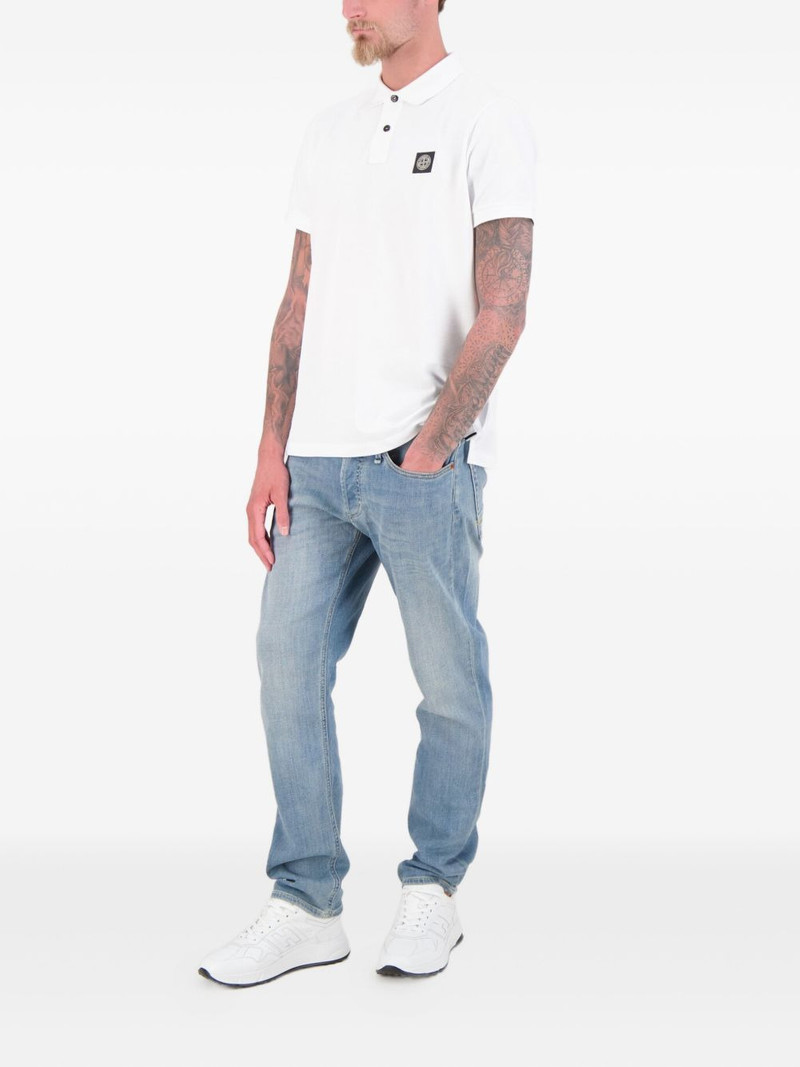 Stone Island pique short-sleeve polo shirt outlook