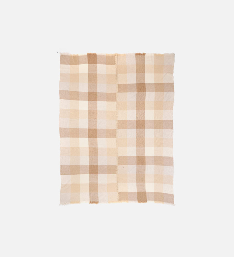 PLAID CHECK WOVEN THROW 1