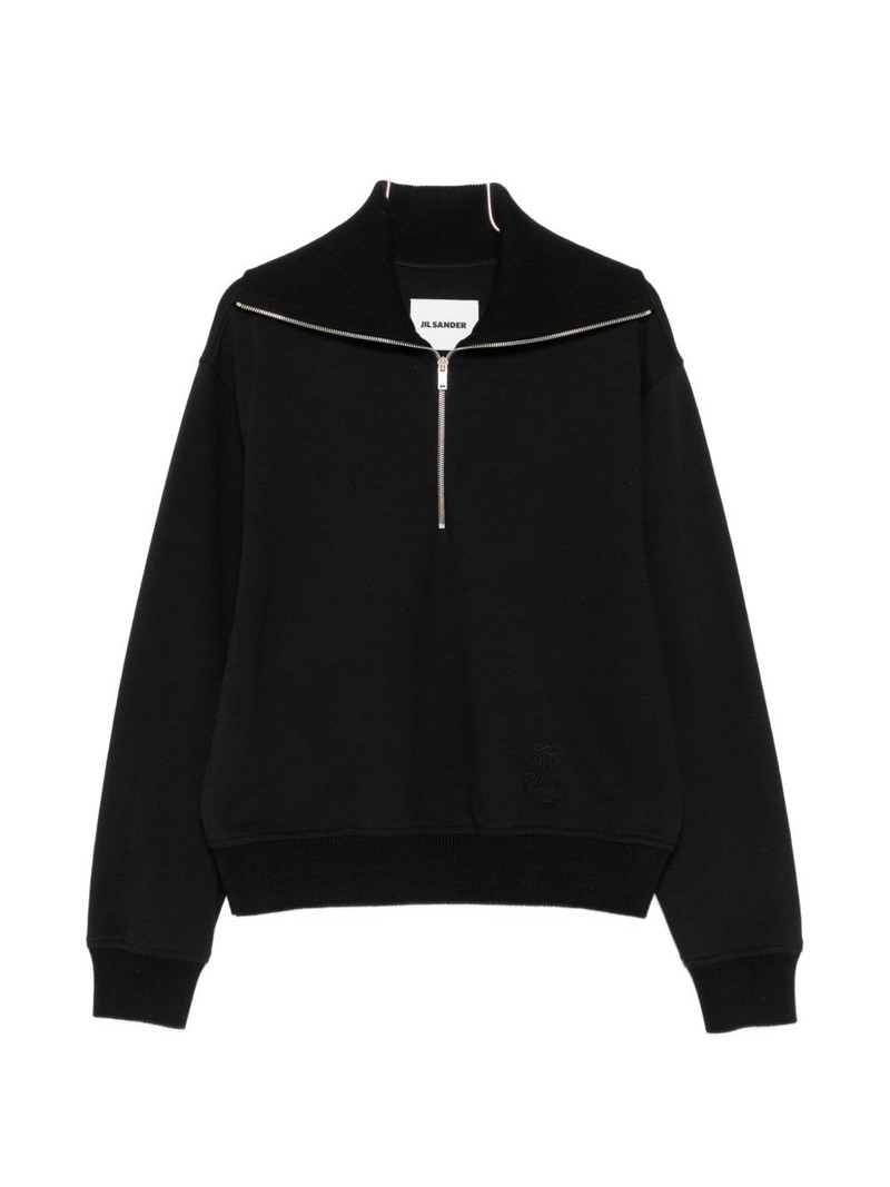 zip-collar sweater 1