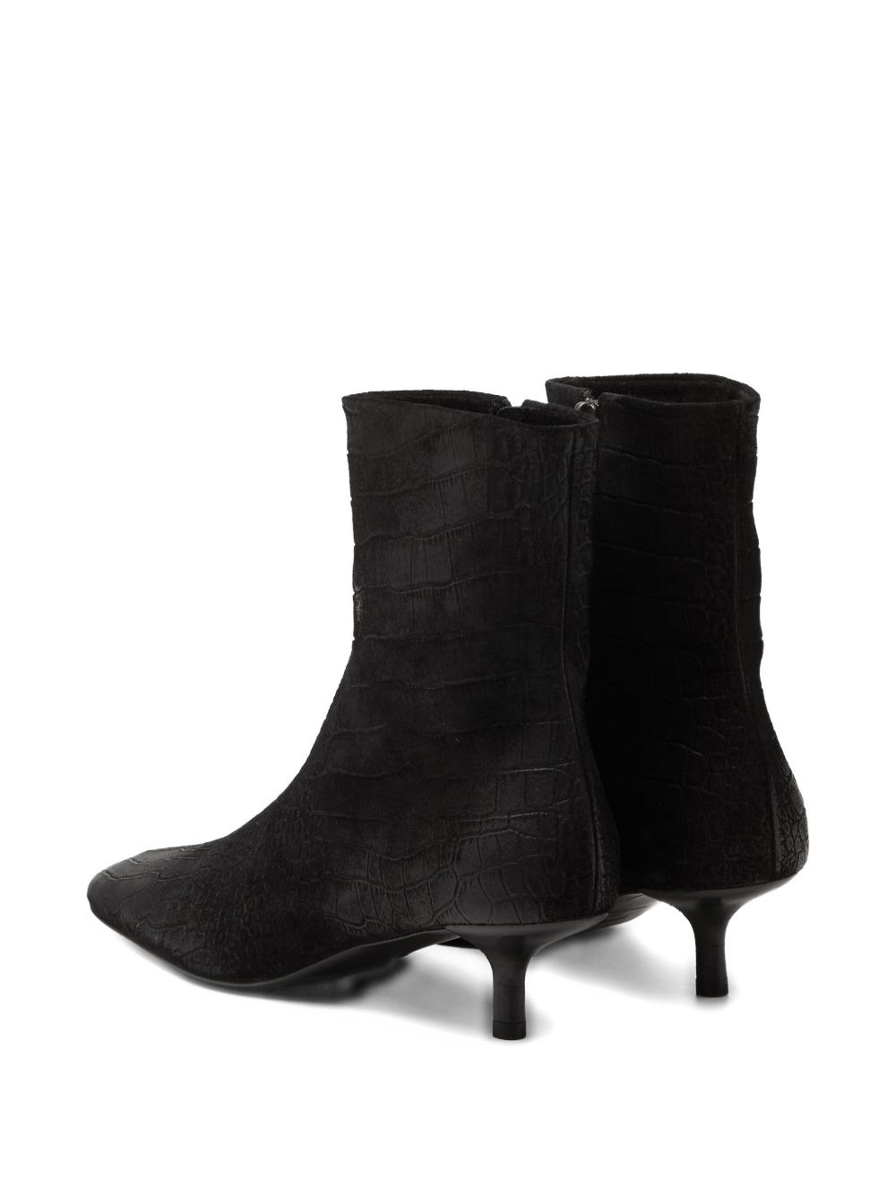 Spazzola square-toe ankle boots - 4