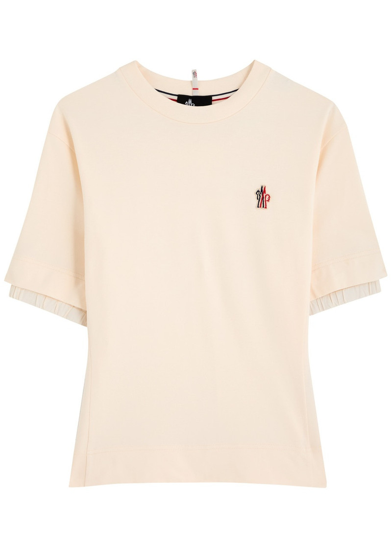 Moncler Logo-appliquéd Stretch-cotton T-shirt 1
