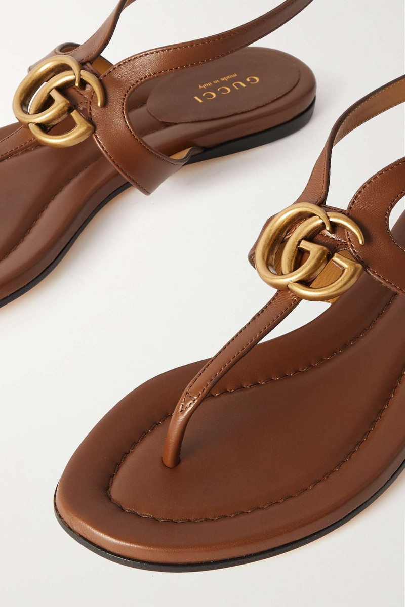 Marmont logo-embellished leather sandals 4