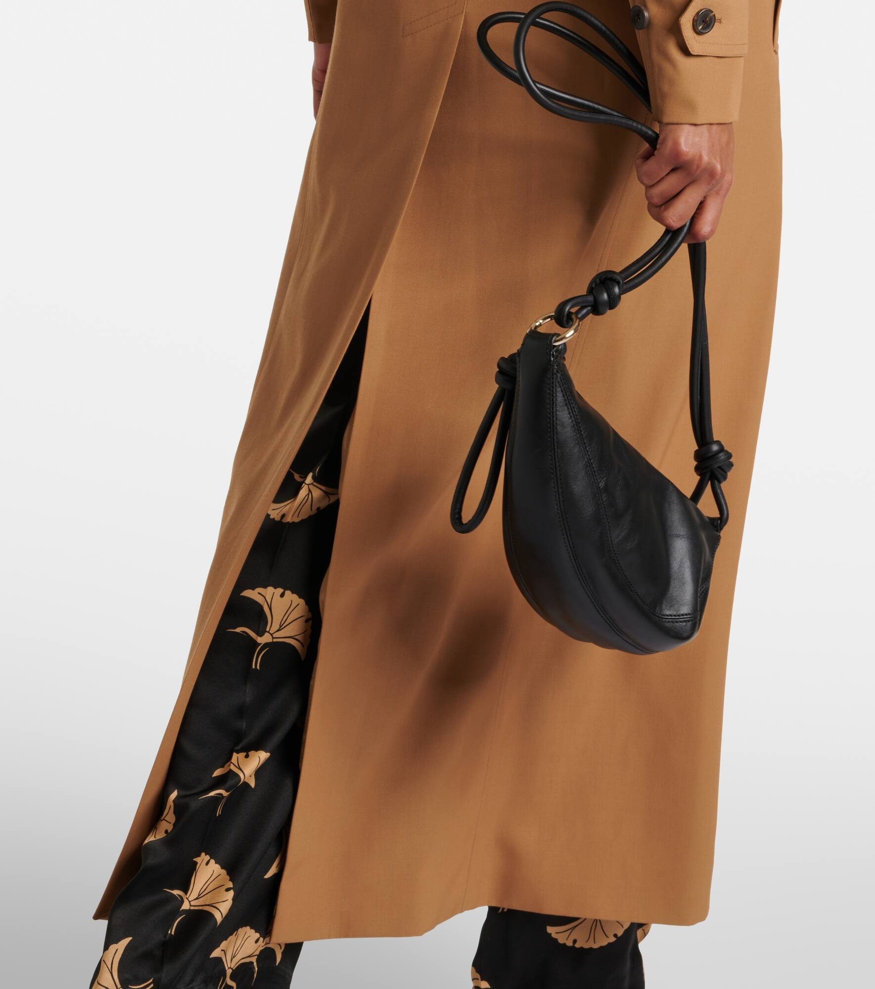 Wool-blend gabardine trench coat - 7