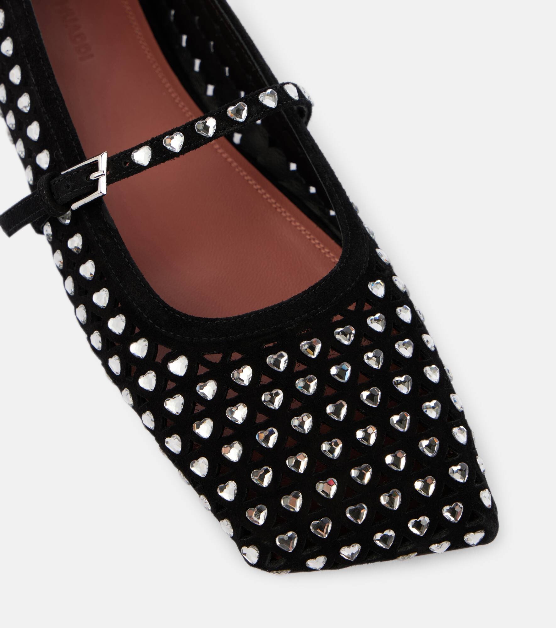 Ane crystal-embellished leather ballet flats - 6