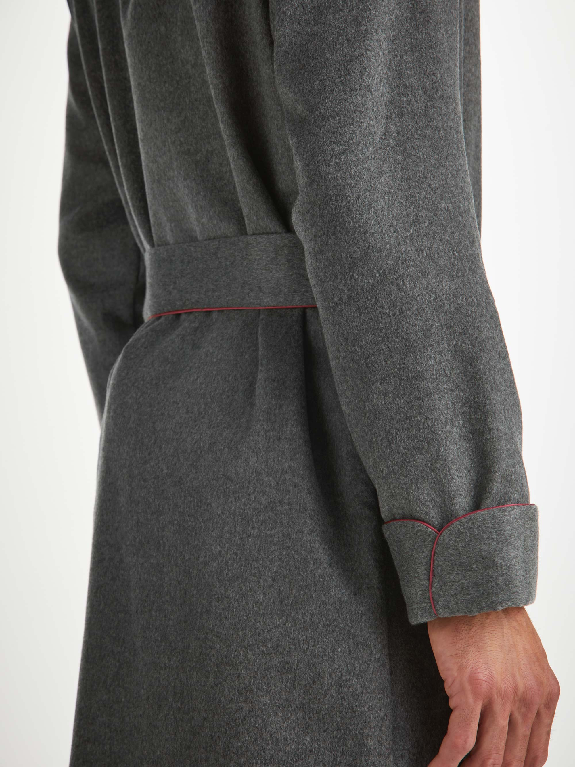 Men's Dressing Gown Duke Cashmere Charcoal - 6