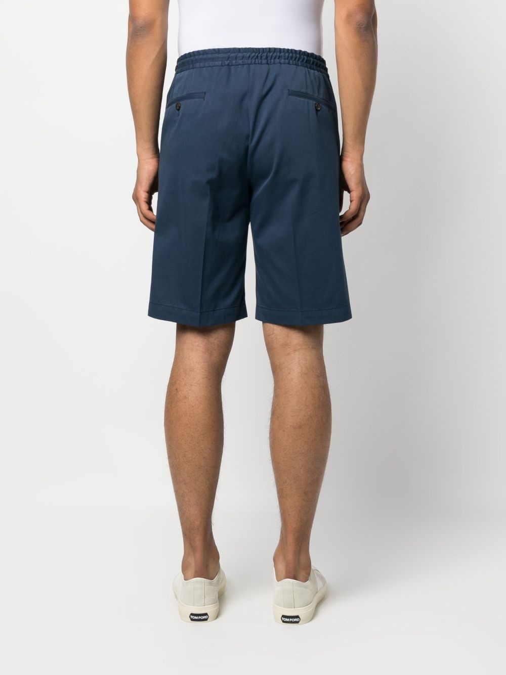 drawstring-waist chino shorts - 4