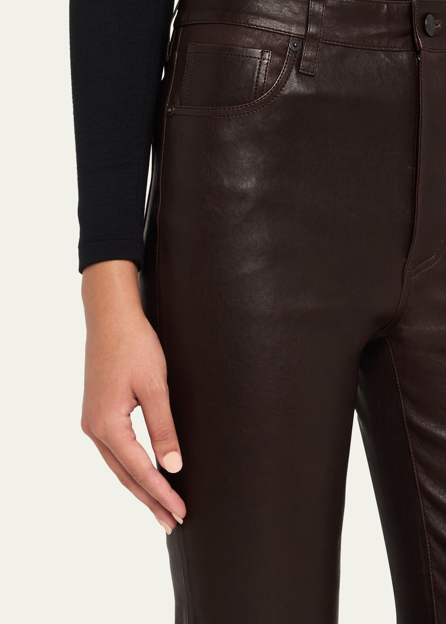 The Leather Reboot Crop Jeans - 5