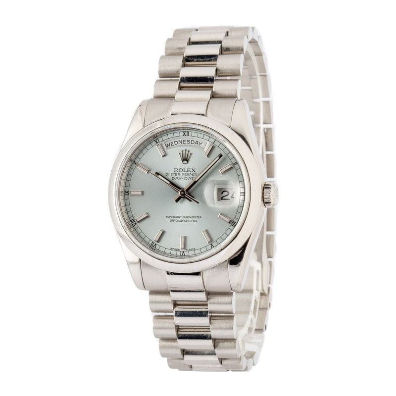 Rolex Day-Date 36 Ref 118206 Ice Blue Dial - 2