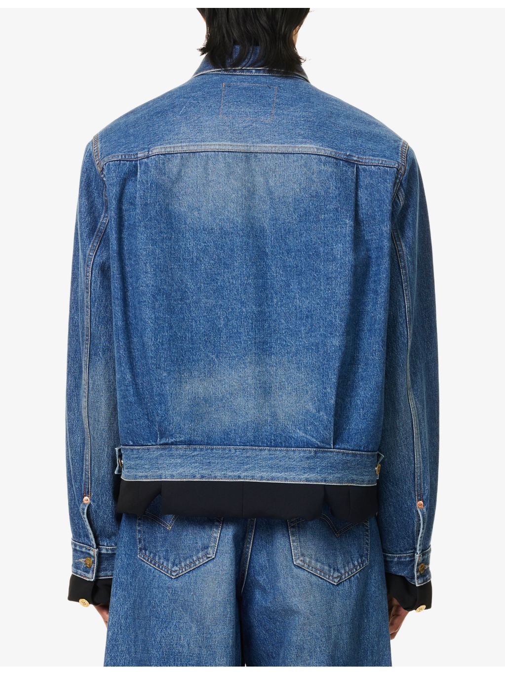 Sacai X Levi's Reversible Denim Jacket - 5