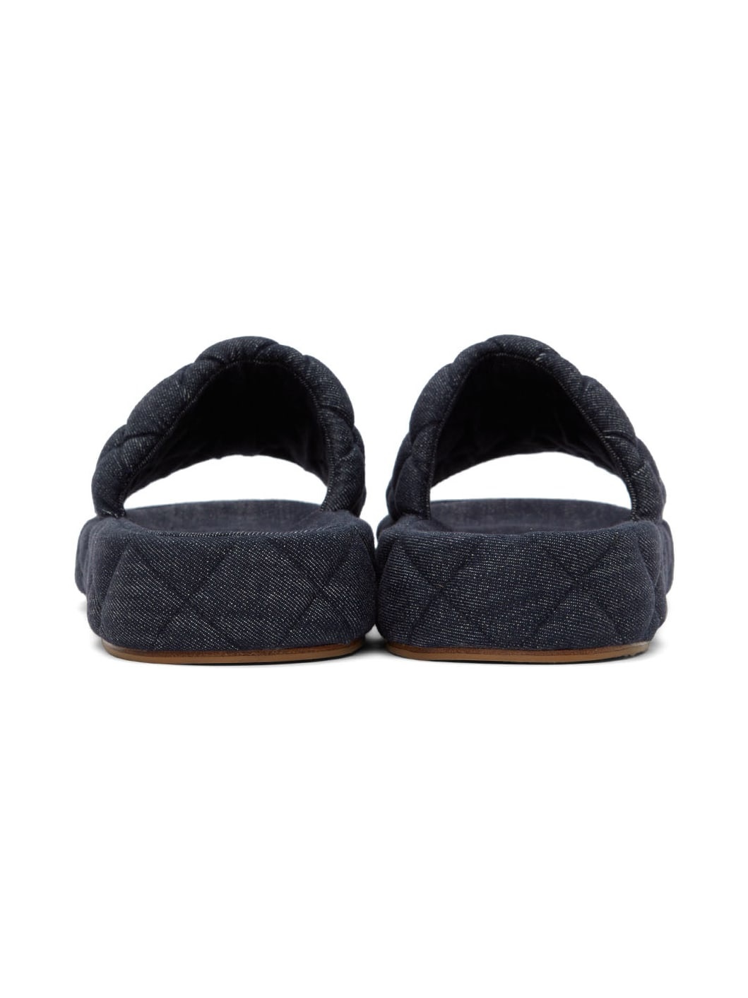 Indigo Mattelassé Denim Sandals - 2