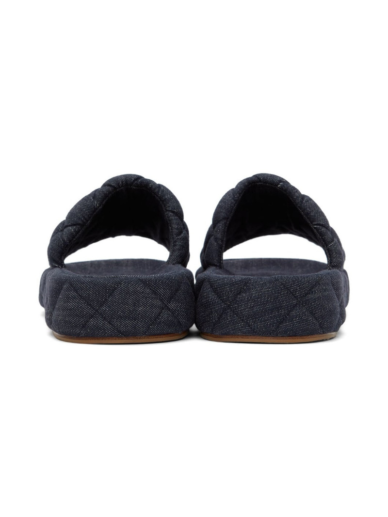 Indigo Mattelassé Denim Sandals 2