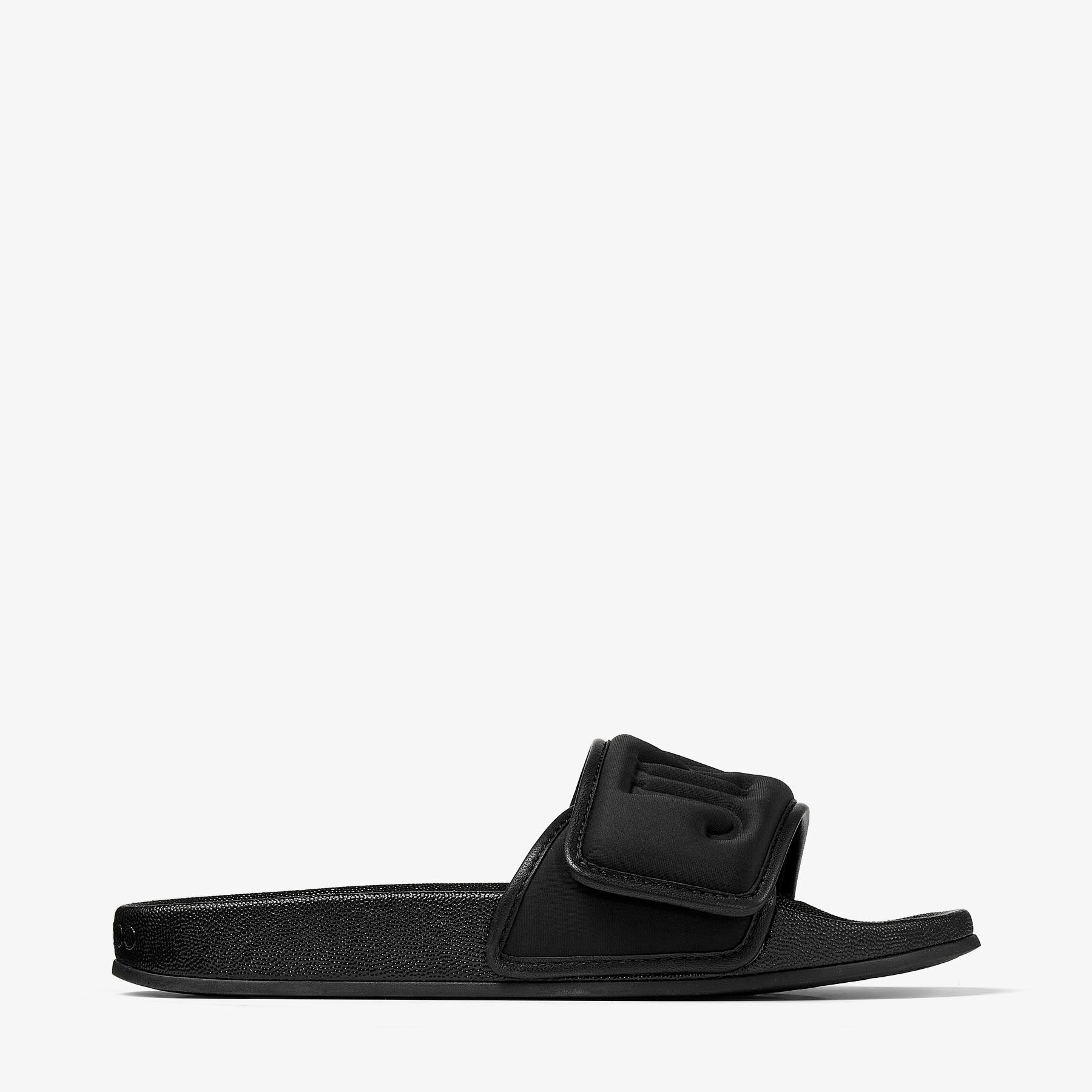 Fitz/F
Black Puffed Logo Lycra Slides - 1