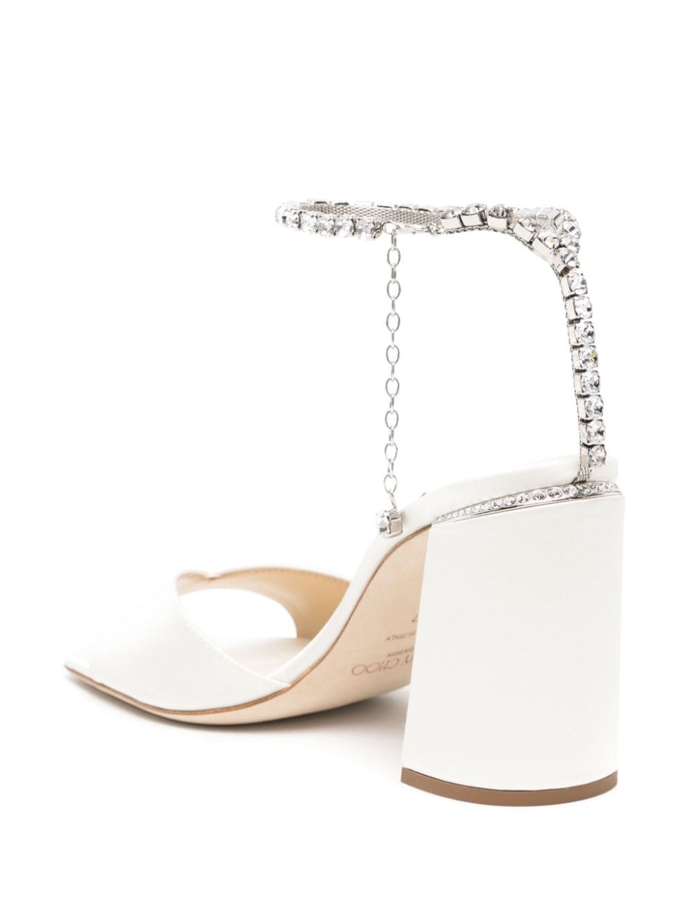 Saeda 85mm crystal-strap sandals - 3