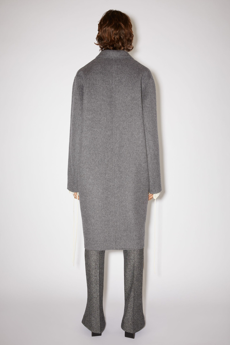 Single-breasted coat - Grey Melange 3