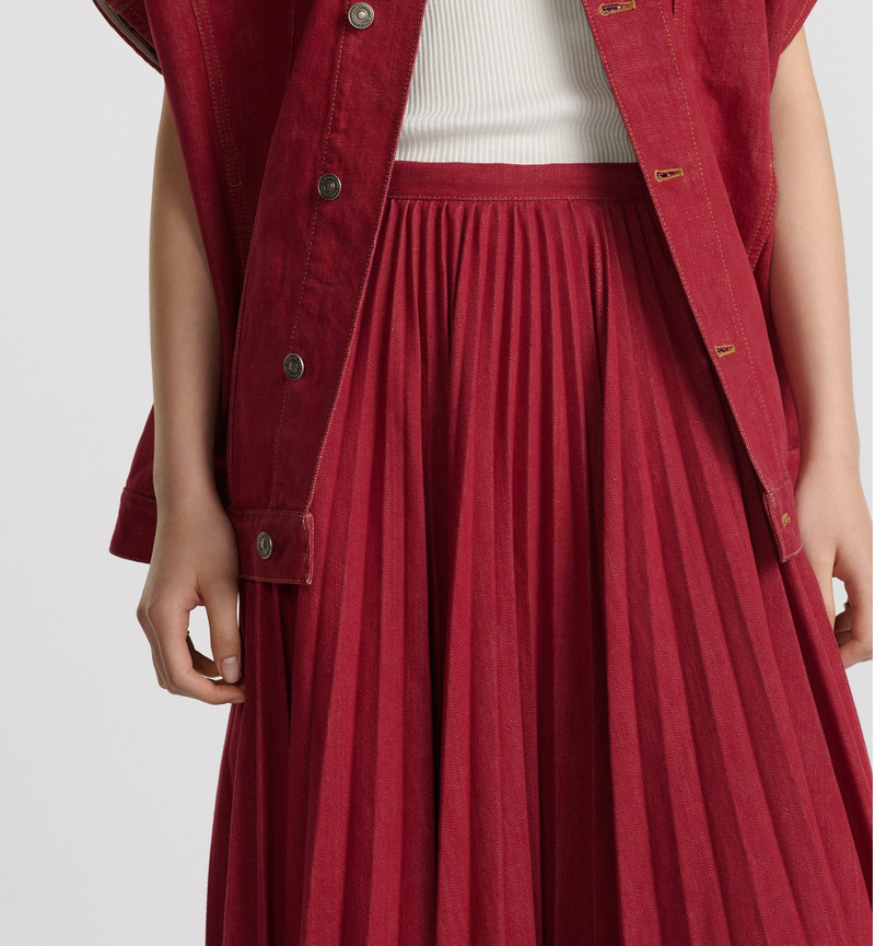 Pleated Mid-Length Skirt 3