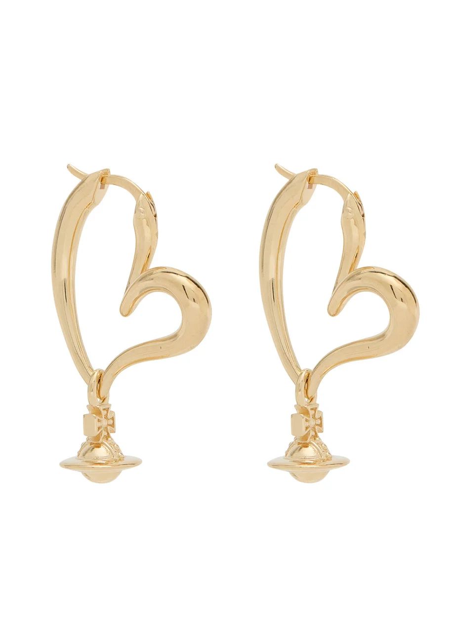 Vivienne Westwood Emily Heart Hoop Earrings - 1