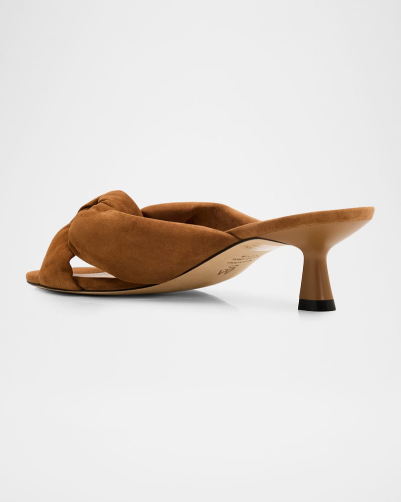 Stuart Weitzman 50mm Soplaya Suede Mule Sandals outlook