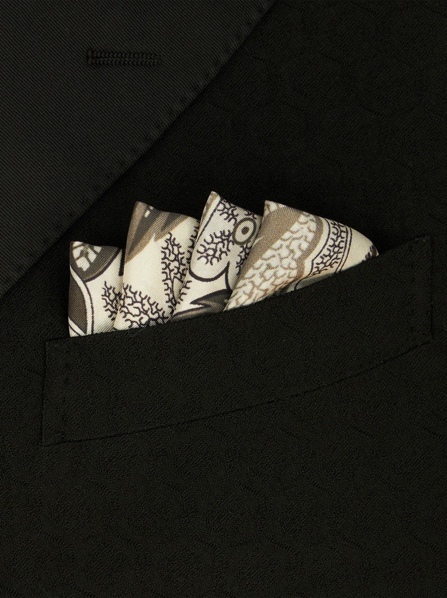 JUNGLE PRINT POCKET SQUARE - 2