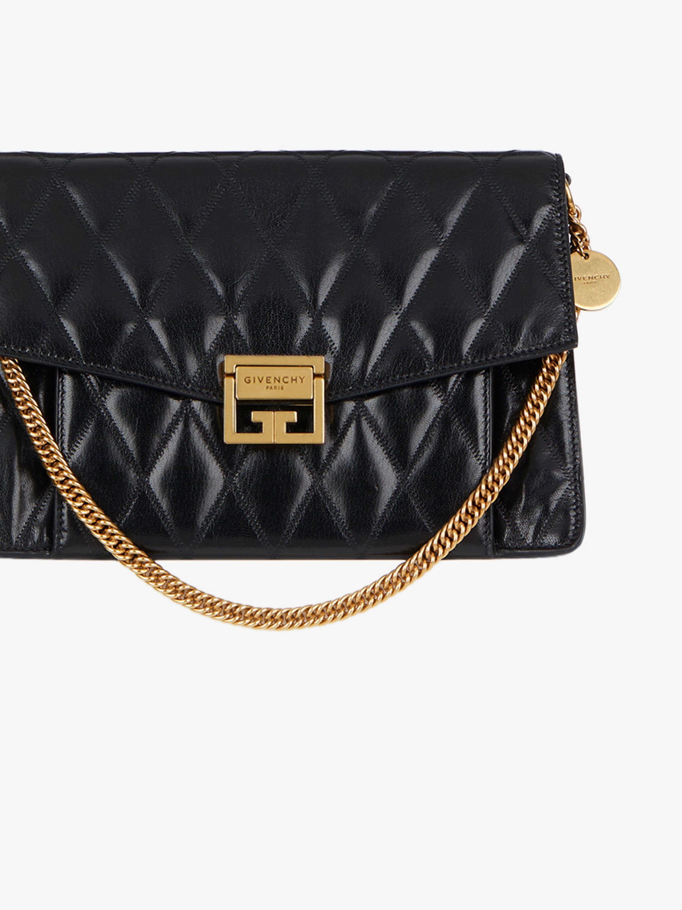 MEDIUM GV3 BAG IN DIAMOND QUILTED LEATHER - 7