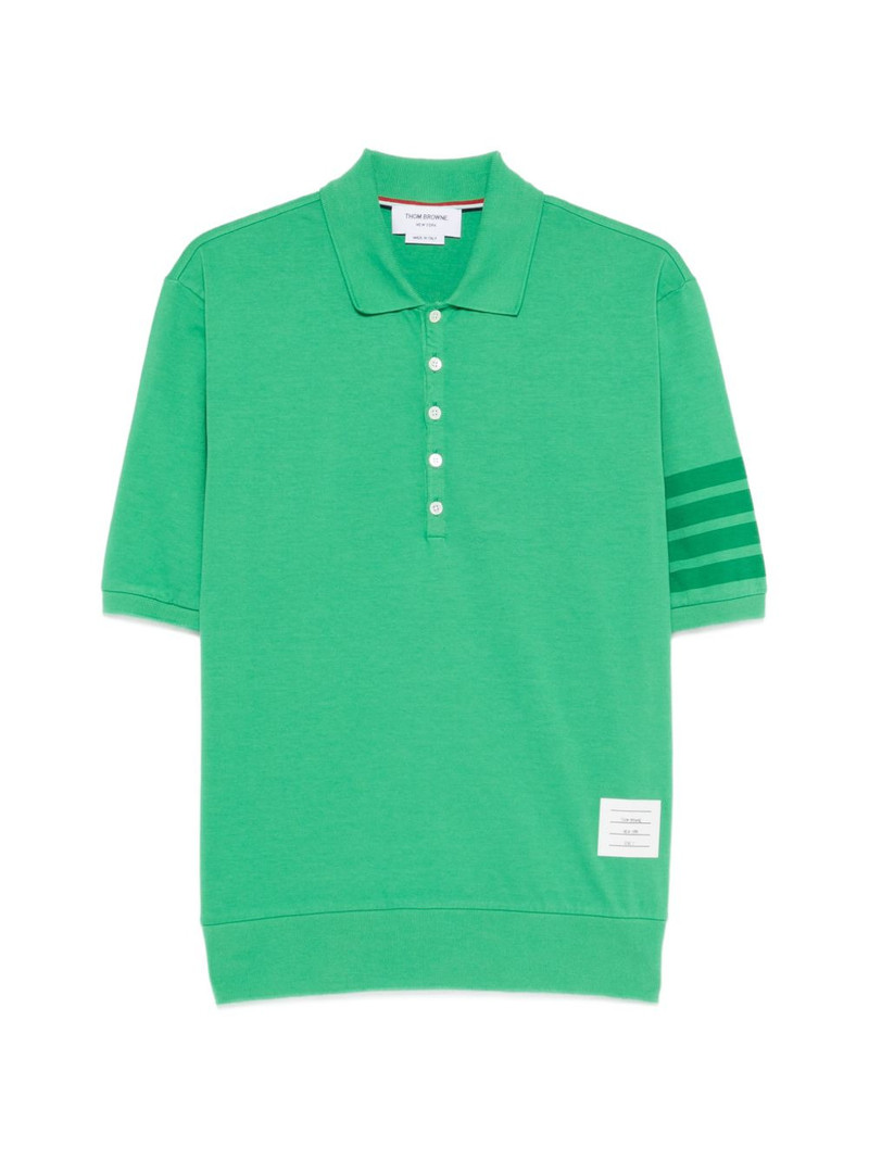stripe-detail polo shirt 1