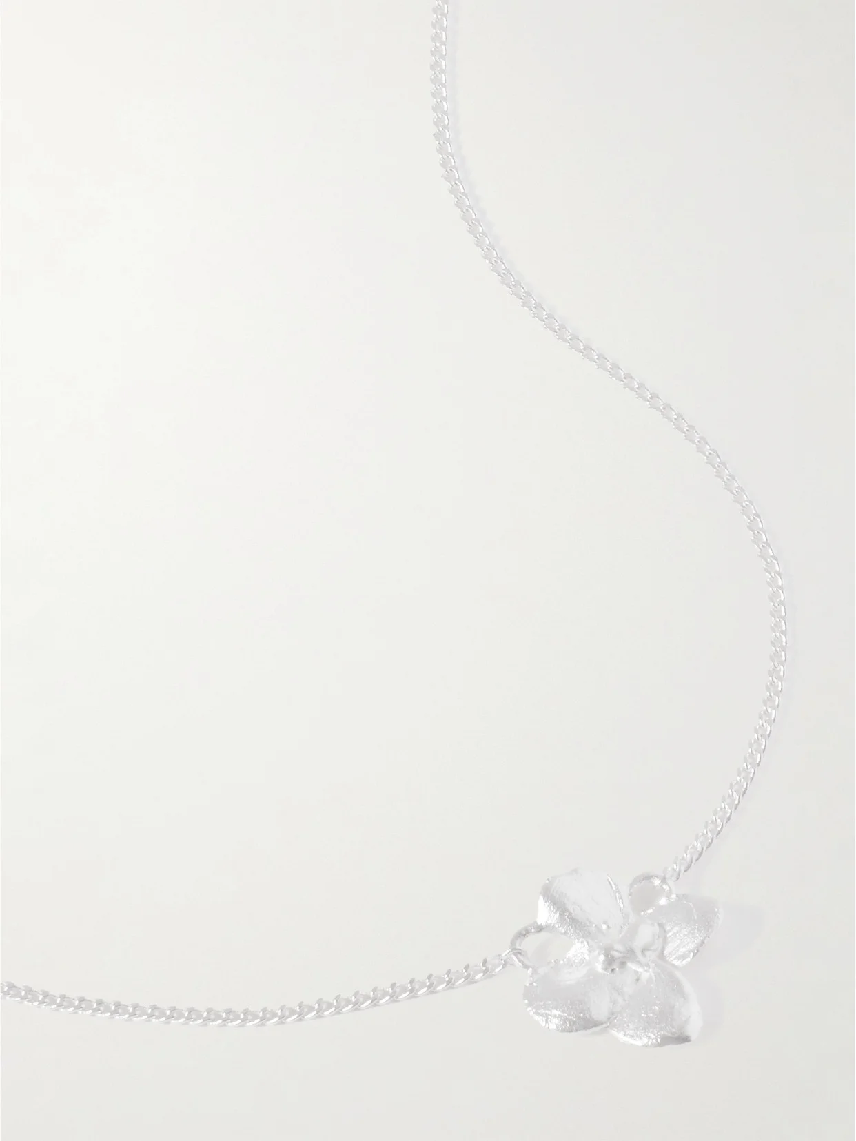 Silver-plated Pearl Necklace - 1