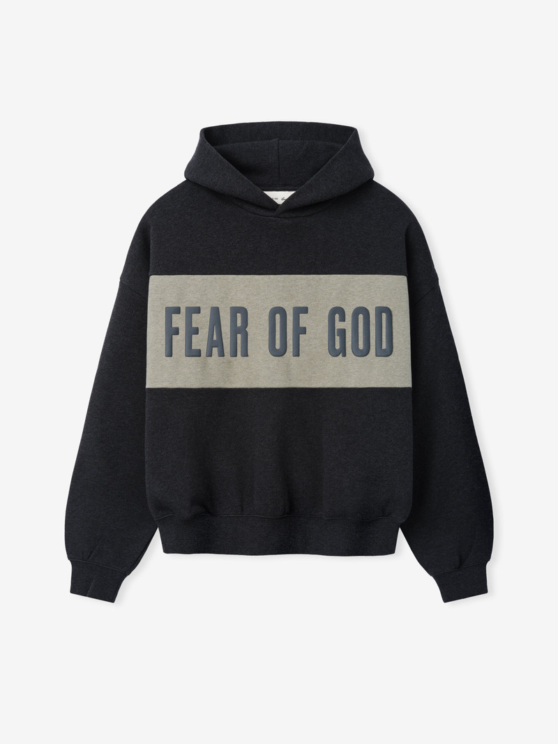 Cropped Relaxed Panelled Hoodie 3