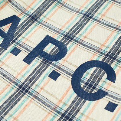 A.P.C. A.P.C. Lou Check Tote Bag outlook