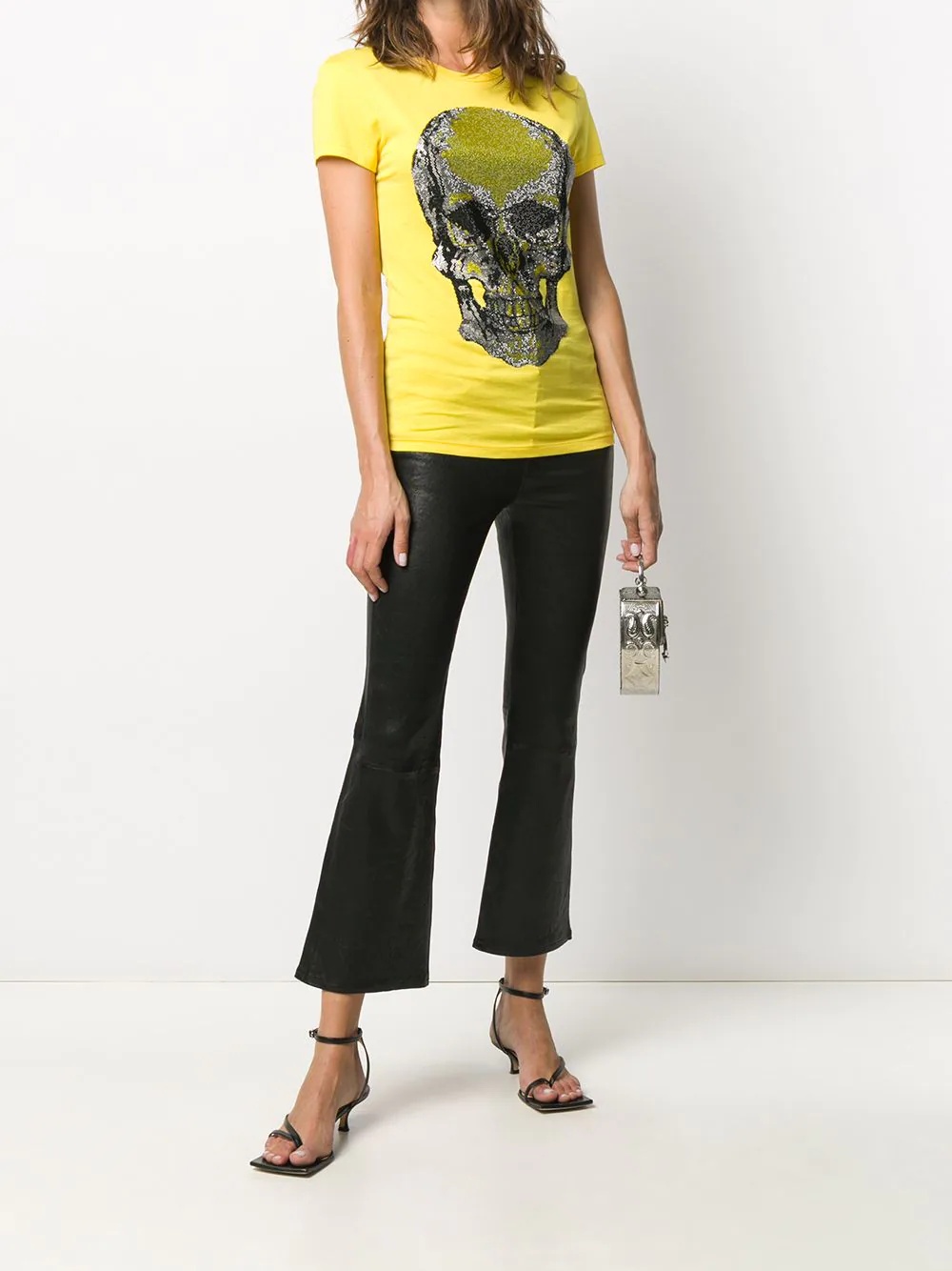 Skull rhinestone T-Shirt - 2