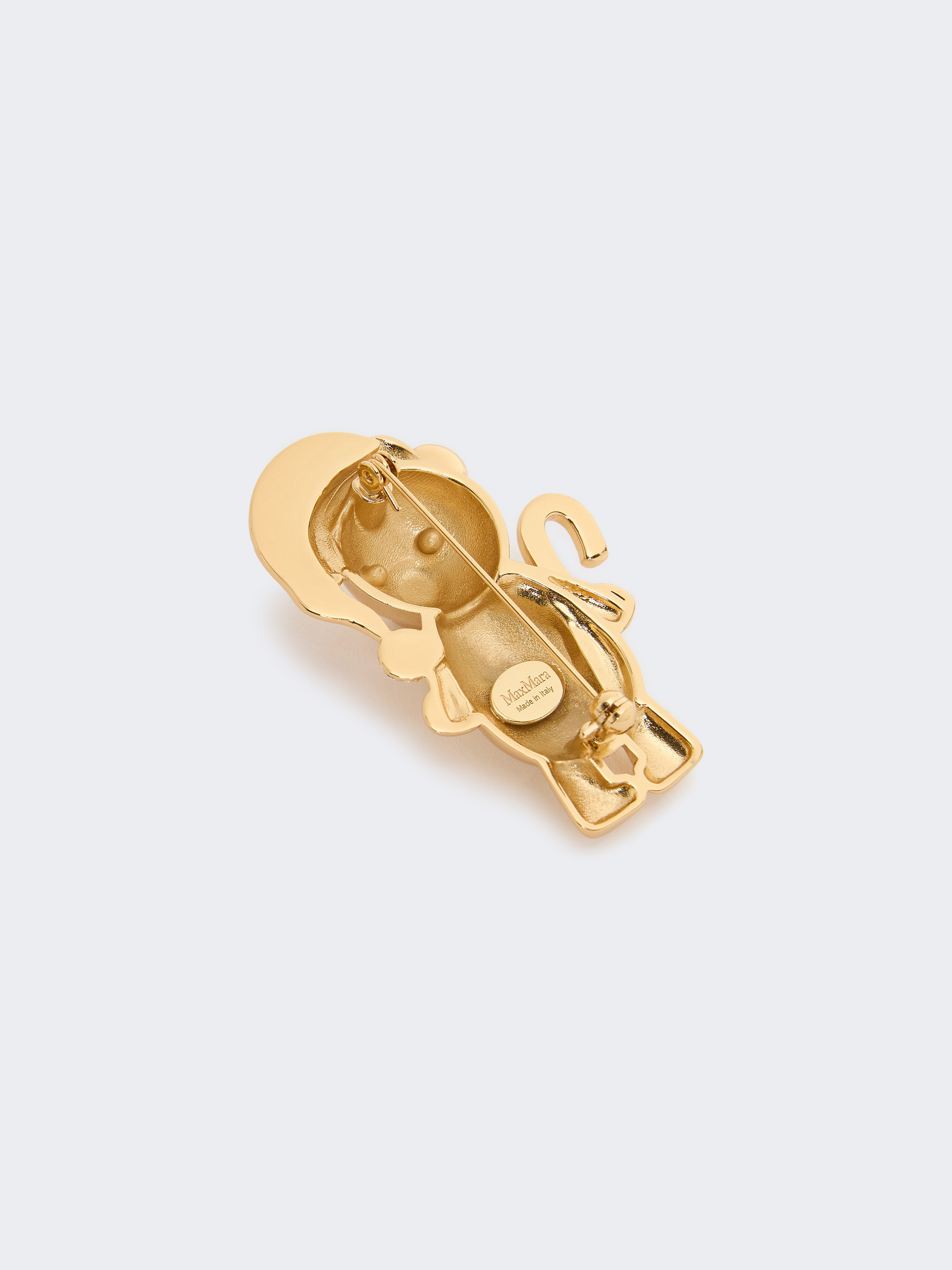 SHINY Metal teddy bear brooch - 3