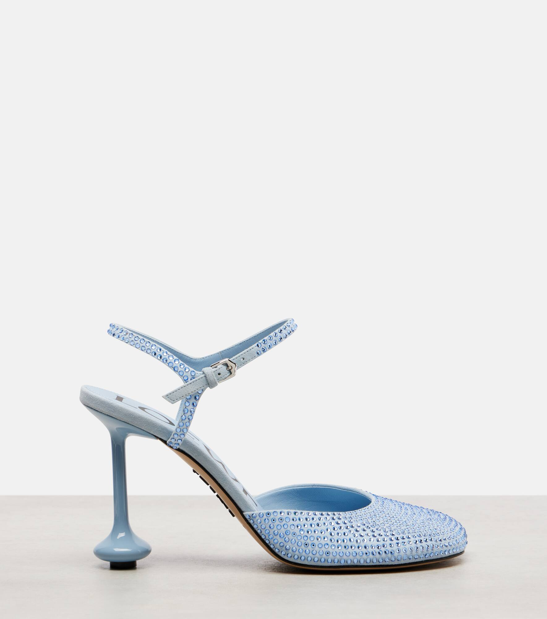 Toy 90 crystal-embellished leather pumps - 4