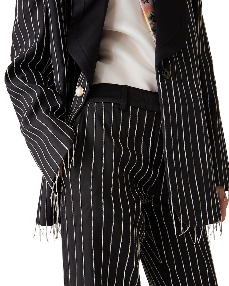 Crystal Embellished Tailored Trousers | Casablanca Paris 5