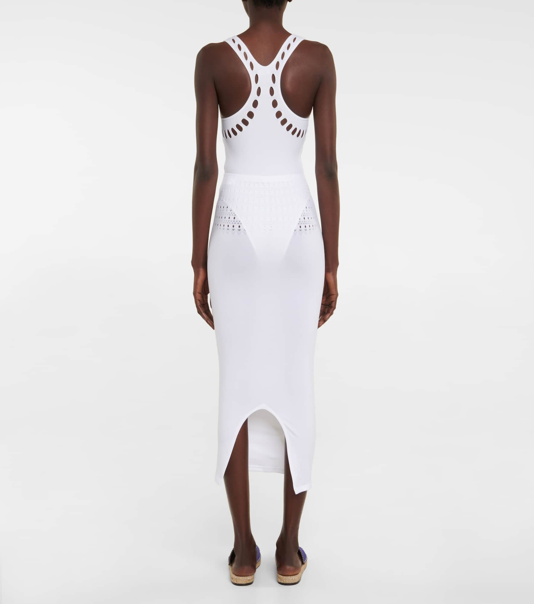 Cutout technical midi skirt - 3