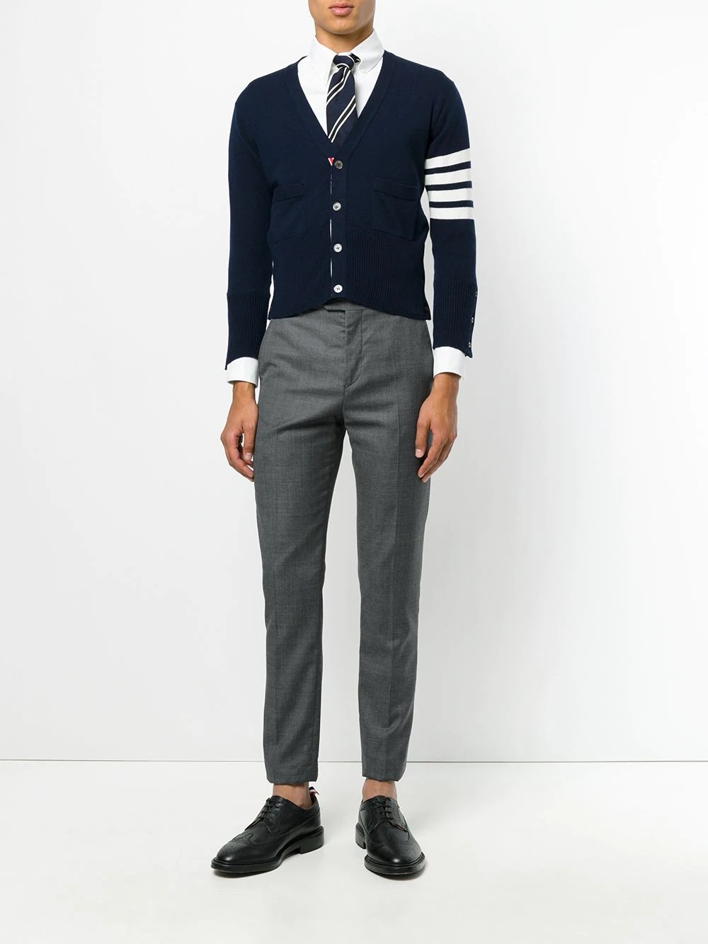 4-Bar Short Cashmere Cardigan - 2