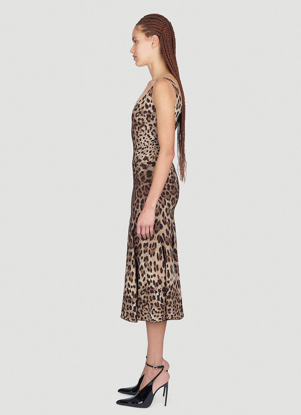 Leopard Print Midi Dress - 3